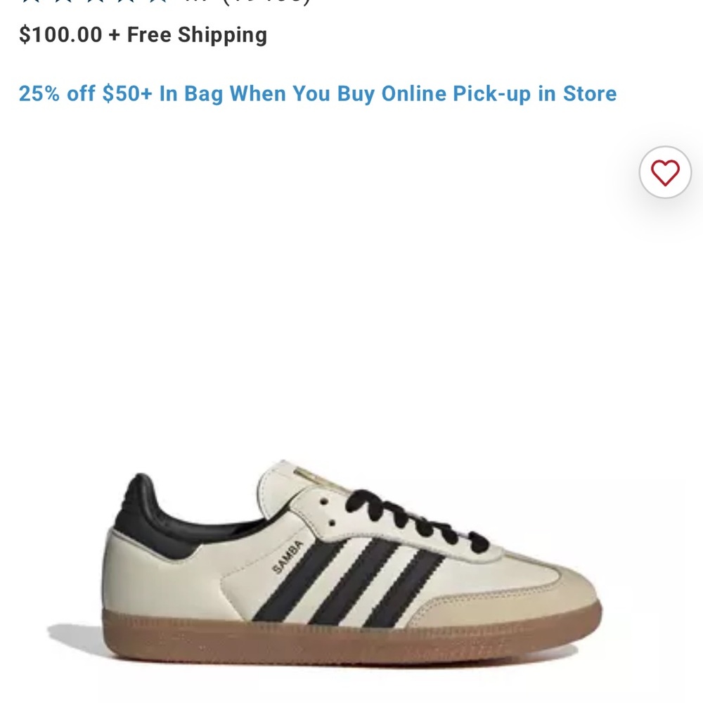 Adidas Samba OG "Cream White/Core Black/Sand Strata" Women's Shoes sneakers
